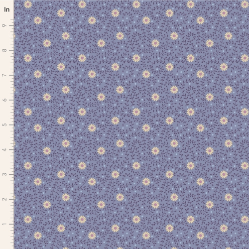 Tilda Patchwork Stoff Baumwolle - Sanctuary - Daisydream Pitch Blue